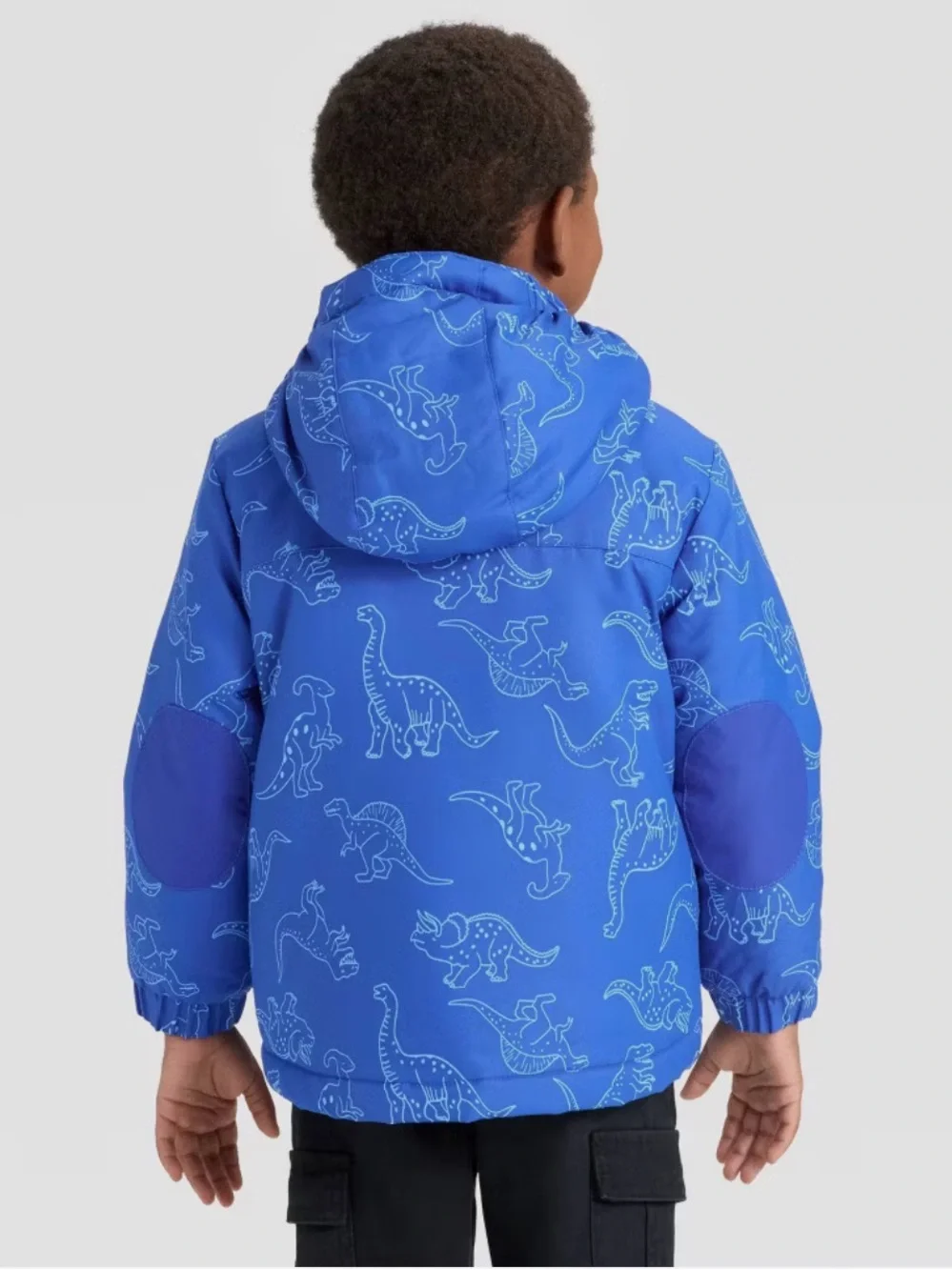 Cat & Jack 3-in-1 Snowplay Jacket Blue Dinosaur All-Weather Coat Boys 2T NWT